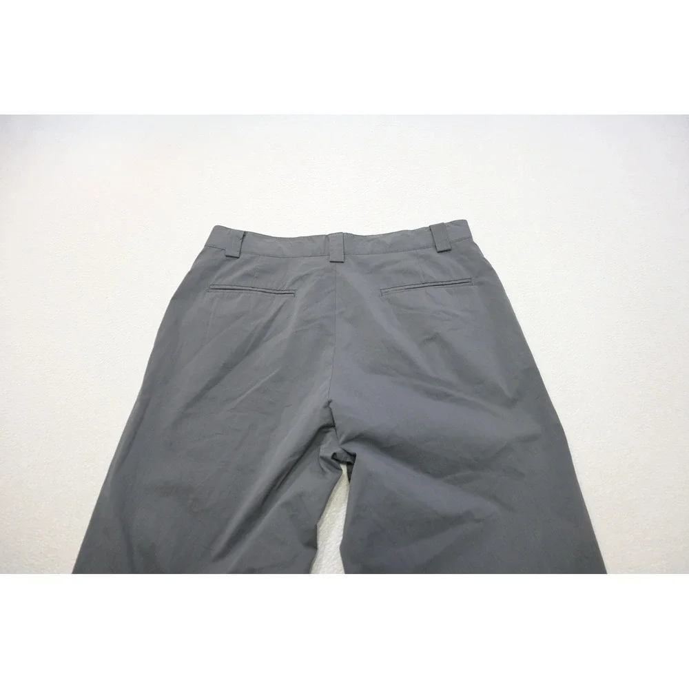 Topman Dress Pants Men 32x32 Gray Straight Leg Tech Chino Pants Excellent